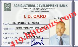 ADB ID CARD